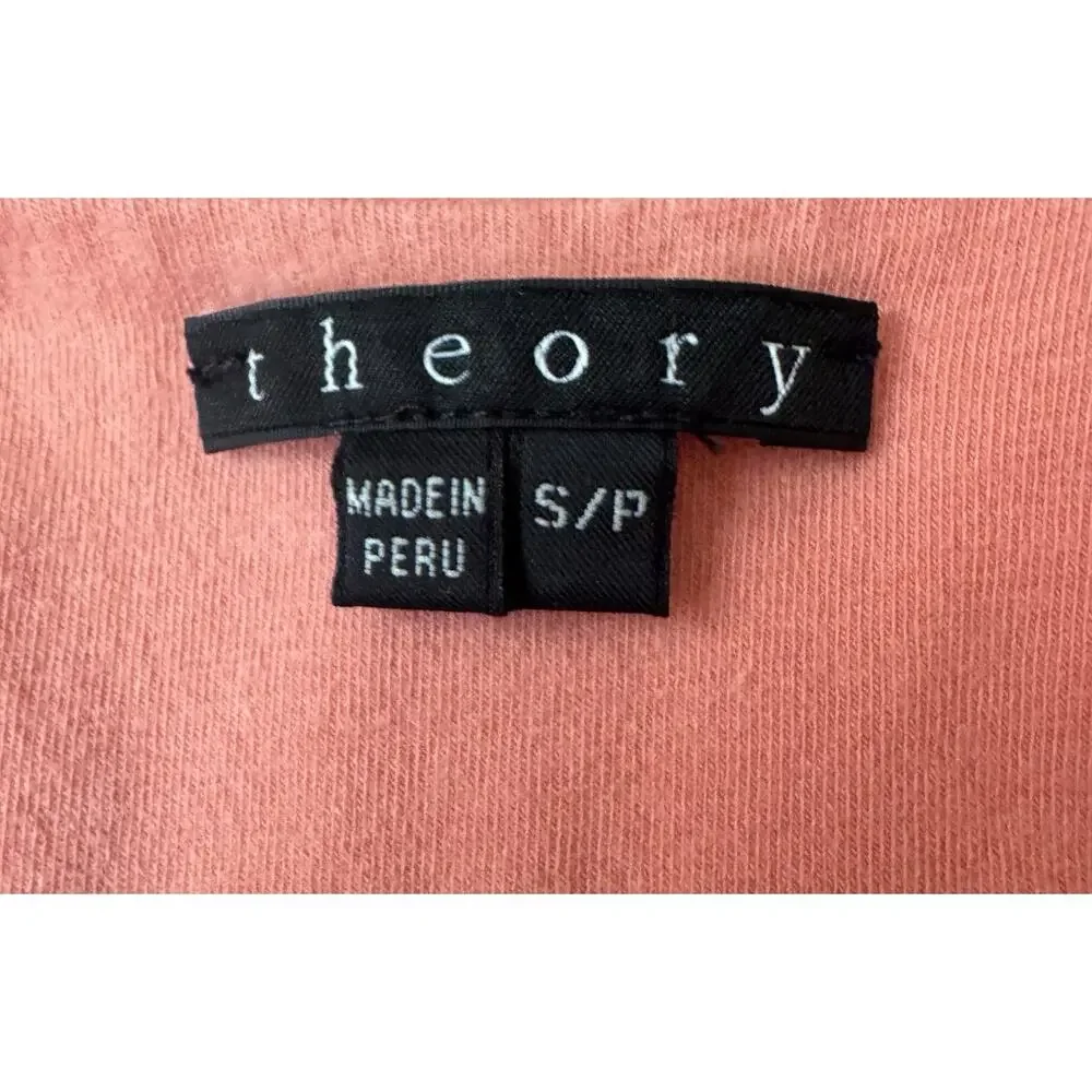 Theory Women Orange Peach Coral Casual Cotton Dress Size S - Picture 4 of 8